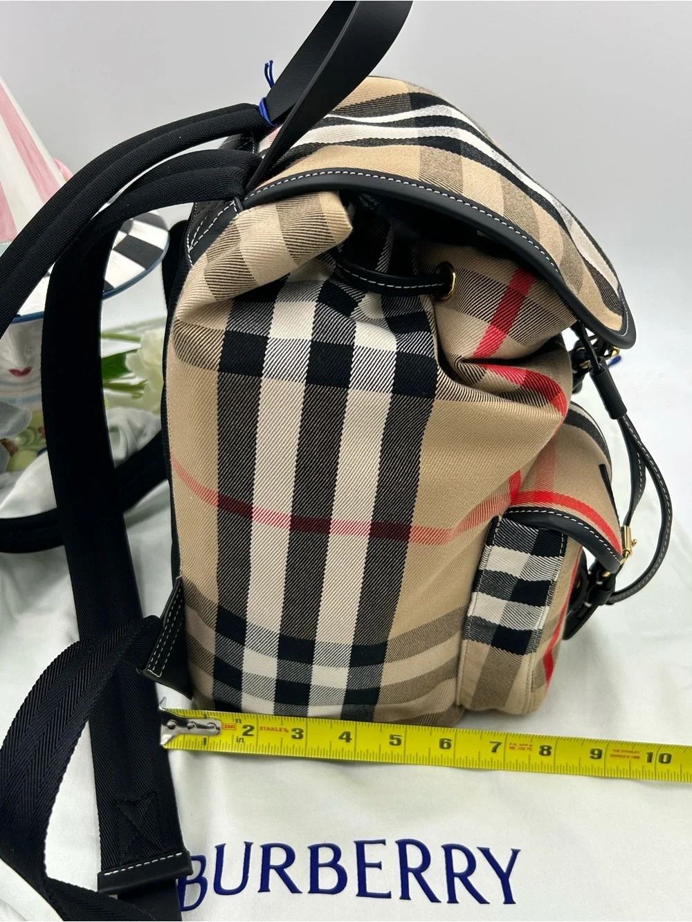 Burberry backpack signature